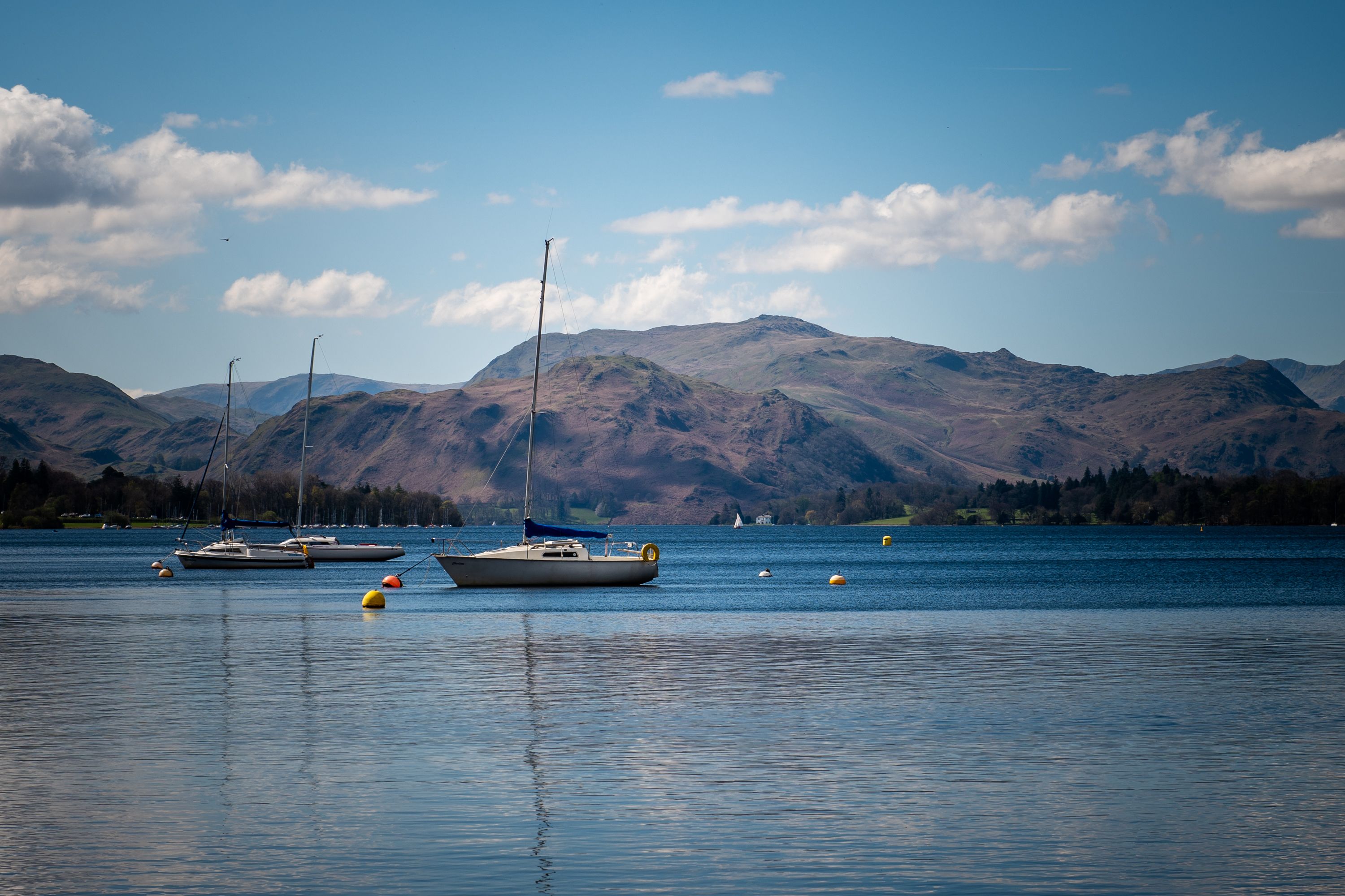 ullswater view towards mountains