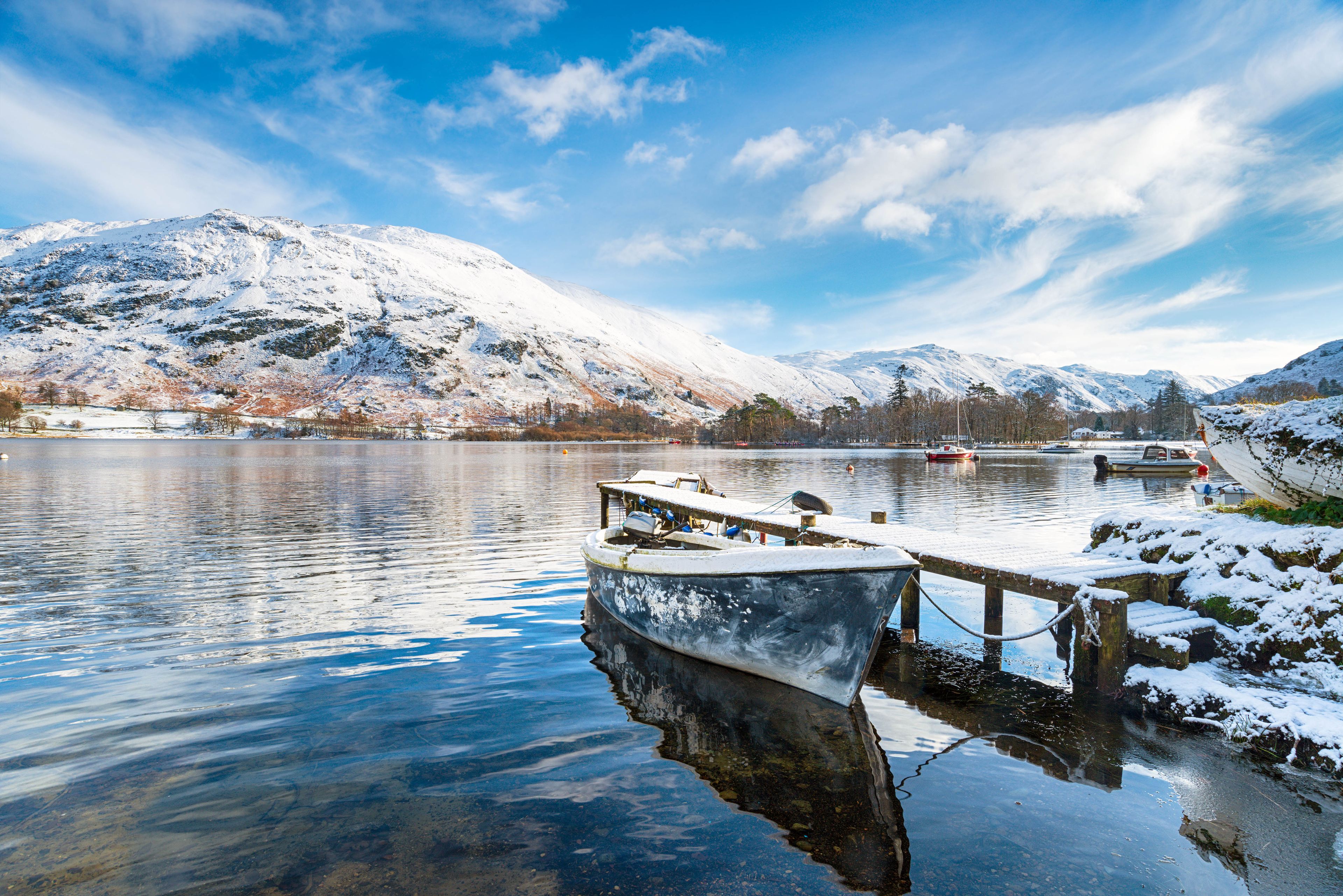 ullswater with snow